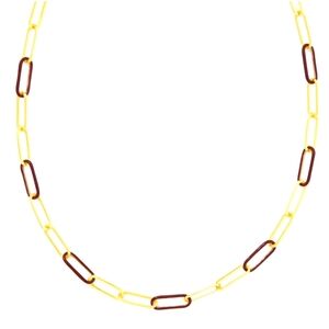 NWT Kendra Scott Ainsley Convertible Chain Necklace in Burgundy Enamel & Gold